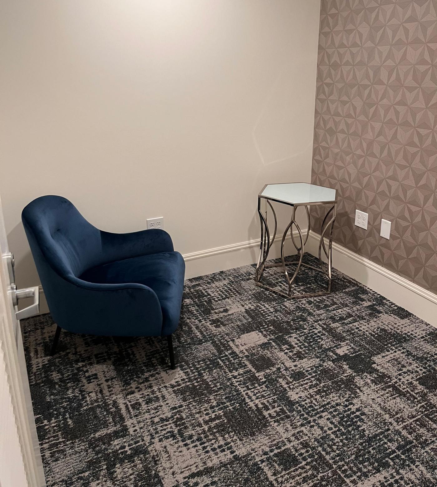 View of lactation room interior.