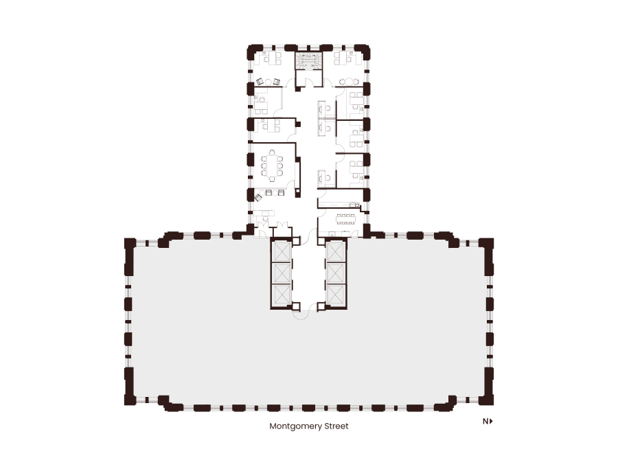 Floor 18 Suite 1885 Hypothetical Private Office Layout