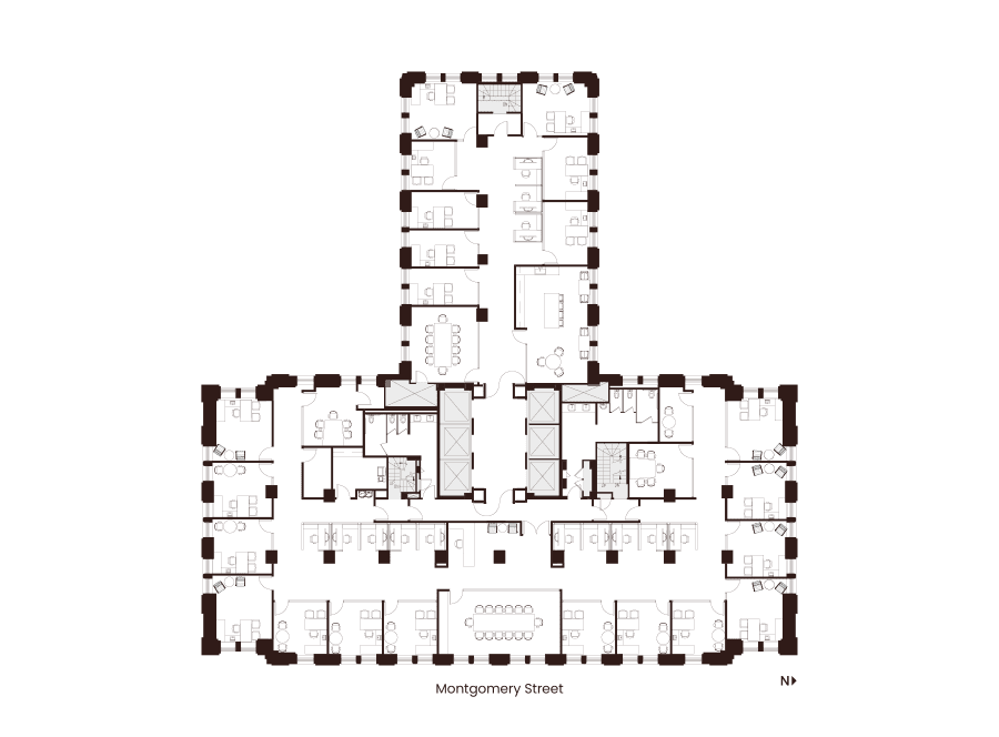 Floor 22 Suite 2200 Hypothetical Private Office Layout