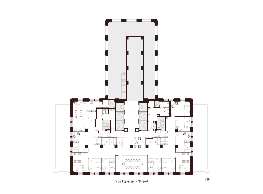 Floor 23 Suite 2300 Hypothetical Private Office Layout