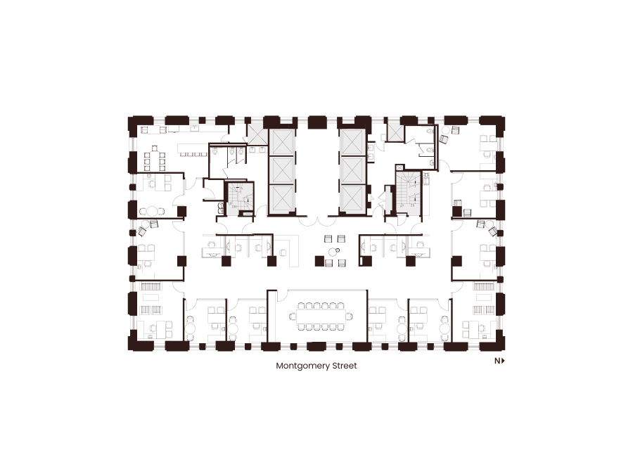 Floor 26 Suite 2600 Hypothetical Private Office Layout