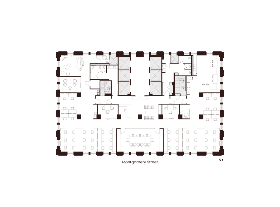 Floor 25 Suite 2500 Hypothetical Open Layout