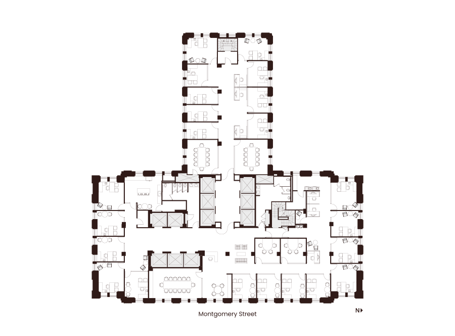 Floor 17 Suite 1700 Hypothetical Private Office Layout