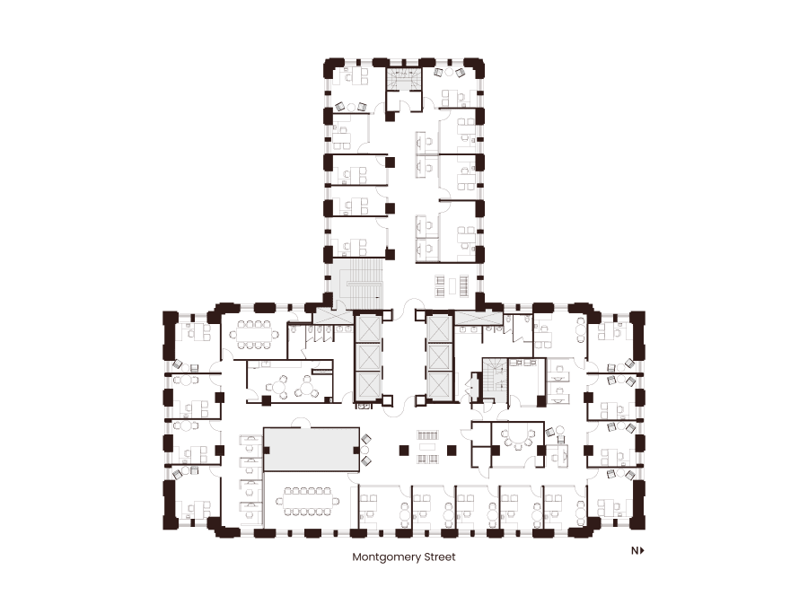 Floor 20 Suite 2000 Hypothetical Private Office Layout