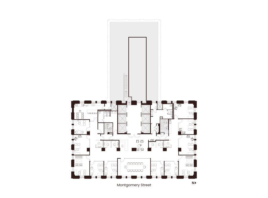Floor 24 Suite 2400 Hypothetical Private Office Layout
