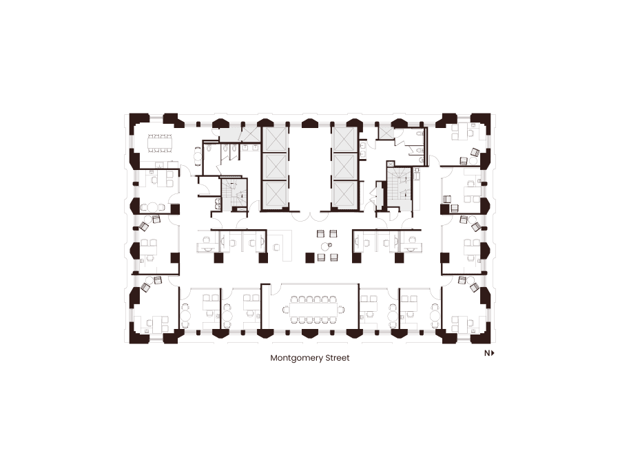 Floor 27 Suite 2700 Hypothetical Private Office Layout