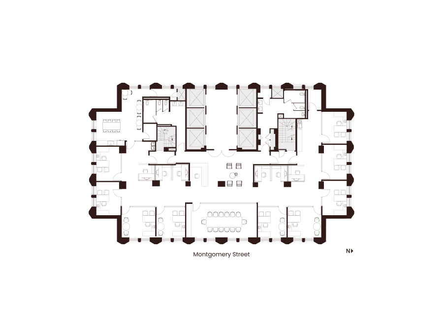 Floor 29 Suite 2900 Hypothetical Private Office Layout